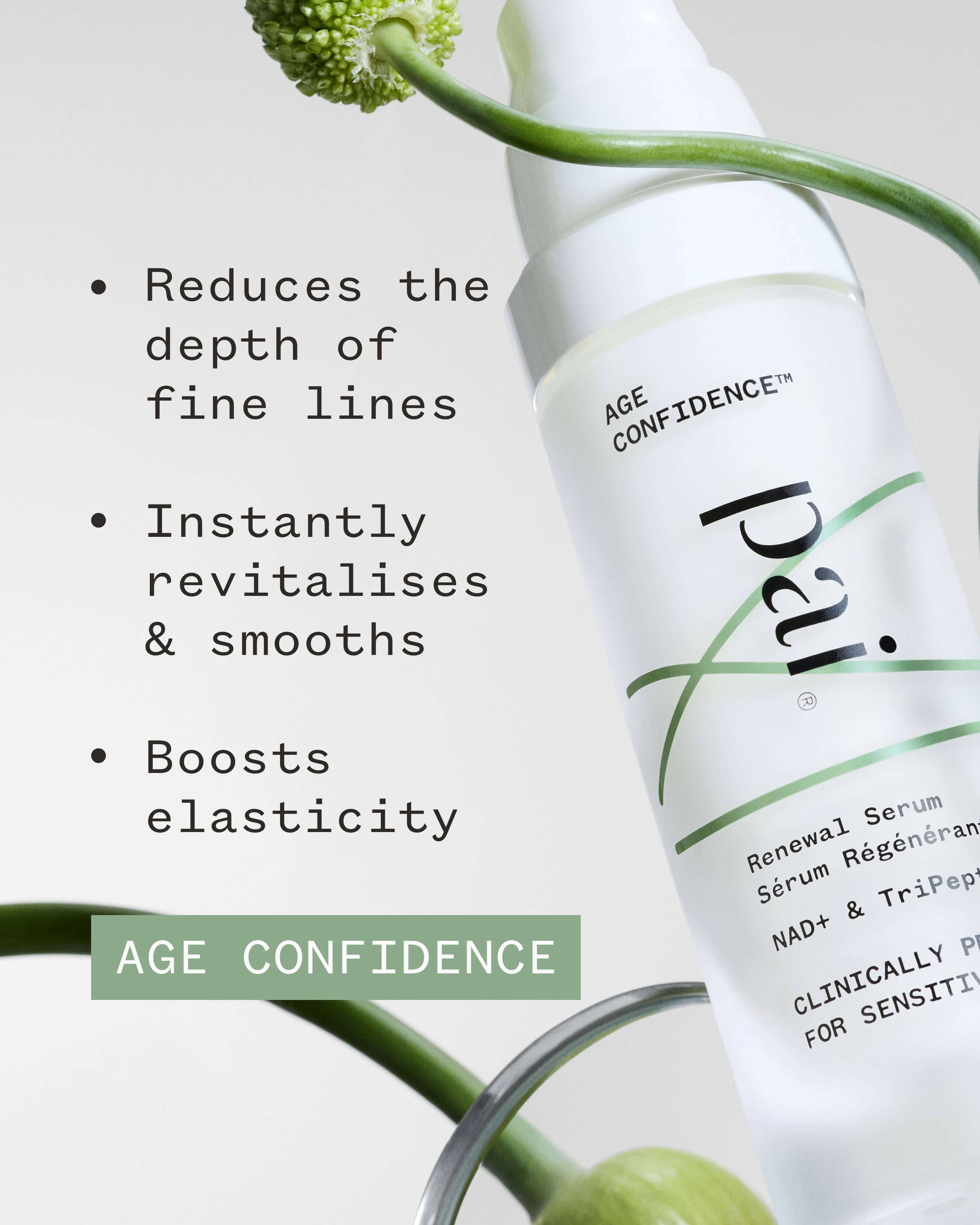 Age Confidence™ NAD+ & TriPeptide Renewal Serum 1
