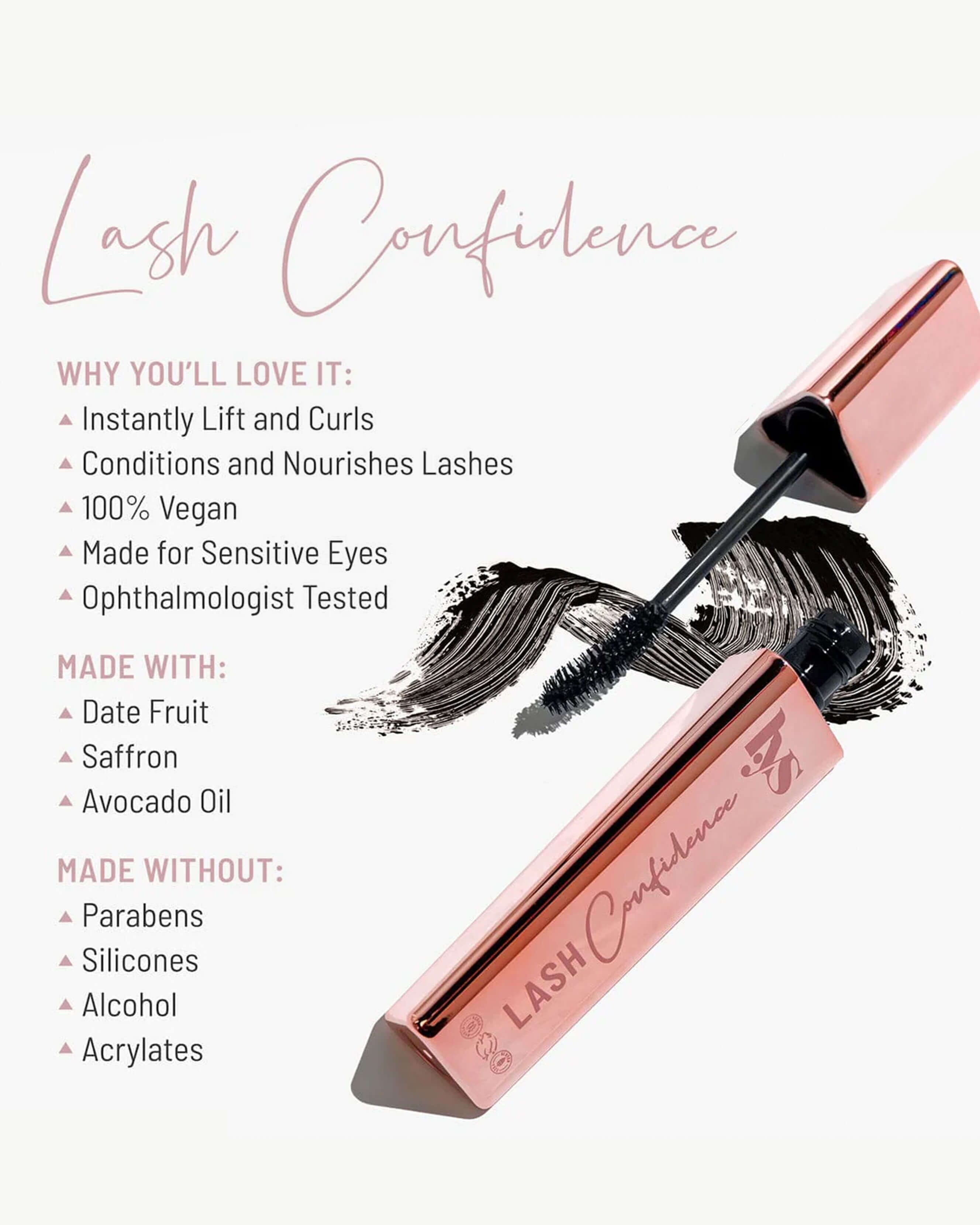 Lash Confidence Volume + Length + Curl Clean Mascara 12