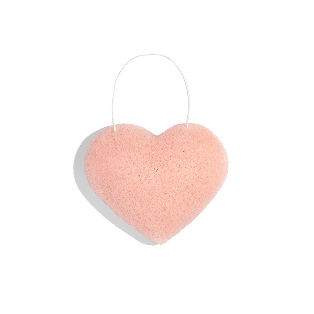 The Cleansing Sponge Rose Clay Heart 1