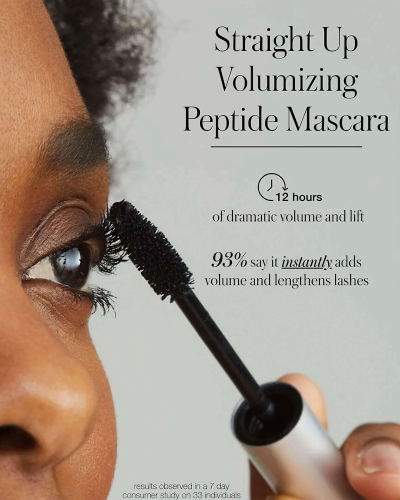 Straight Up™ Volumizing Peptide Mascara 9