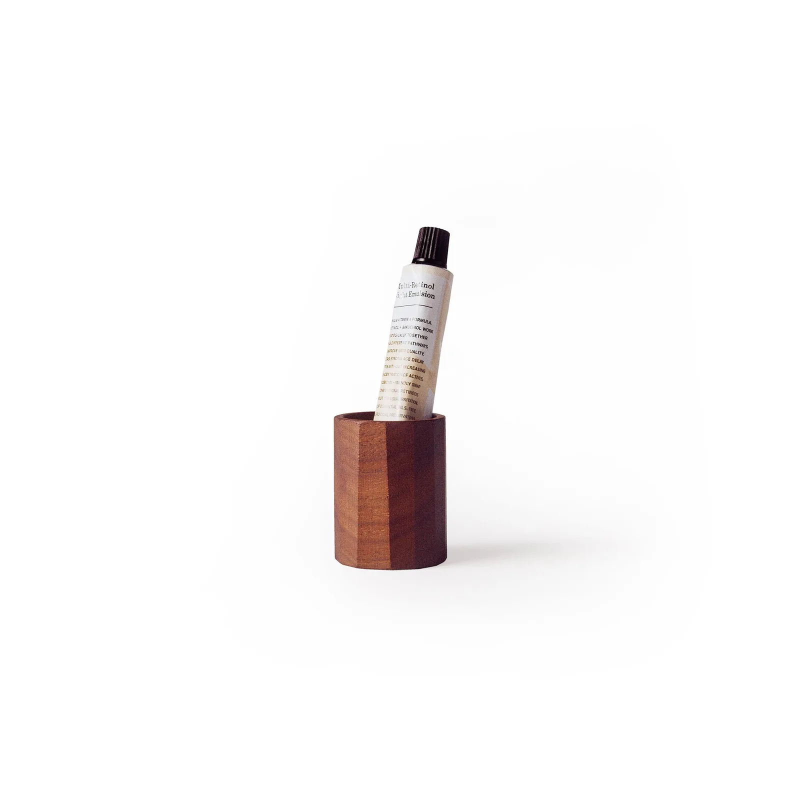 Limited Edition Artisan Series | Multi-Retinol Night Emulsion + Hand-Carved Walnut Vessel by Ido Yos 1