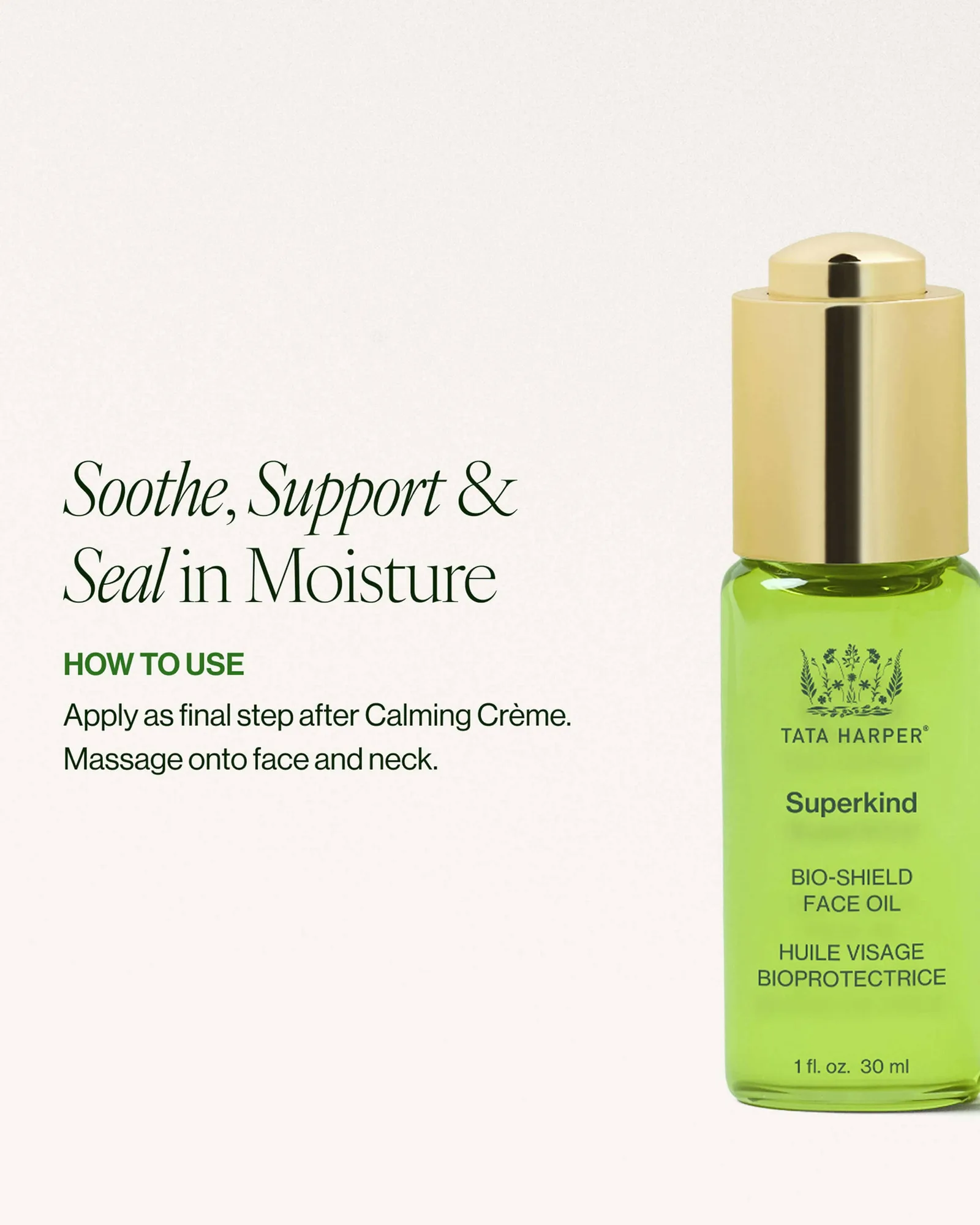 Superkind Calming Crème & Bio-Shield Face Oil 7